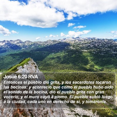 Josué 6:20 RVA Bible Verse Image