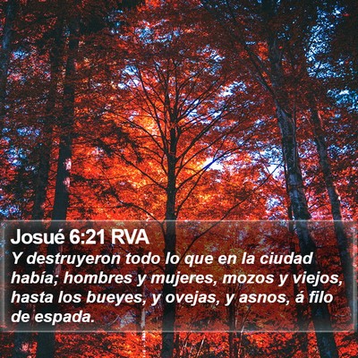 Josué 6:21 RVA Bible Verse Image
