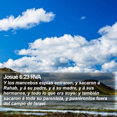 Josué 6:23 RVA Bible Verse Image