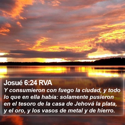 Josué 6:24 RVA Bible Verse Image