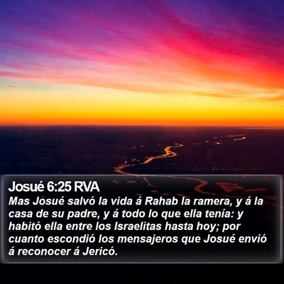Josué 6:25 RVA Bible Verse Image