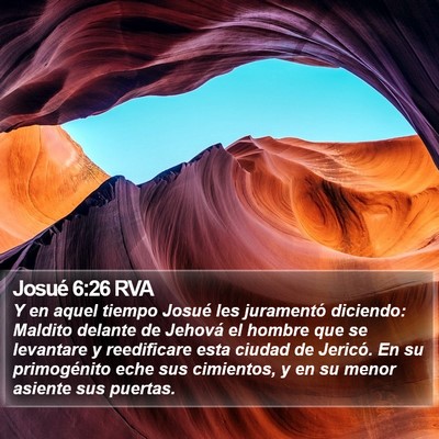 Josué 6:26 RVA Bible Verse Image