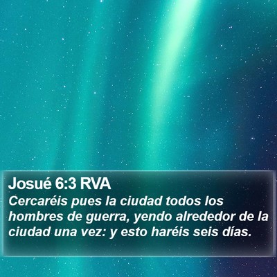 Josué 6:3 RVA Bible Verse Image