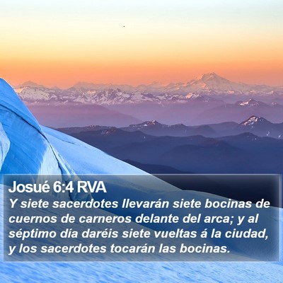 Josué 6:4 RVA Bible Verse Image