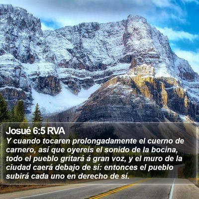 Josué 6:5 RVA Bible Verse Image