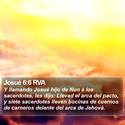 Josué 6:6 RVA Bible Verse Image