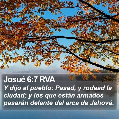 Josué 6:7 RVA Bible Verse Image