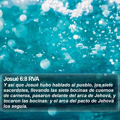 Josué 6:8 RVA Bible Verse Image