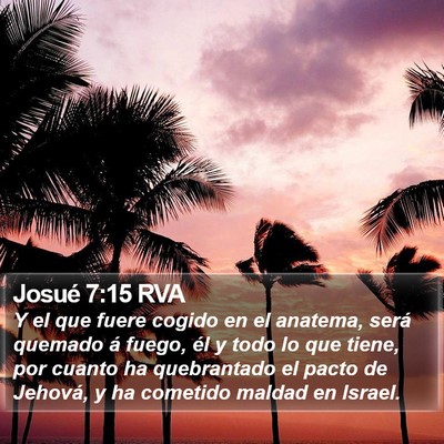 Josué 7:15 RVA Bible Verse Image