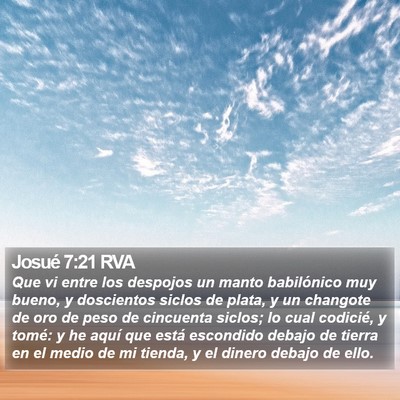 Josué 7:21 RVA Bible Verse Image