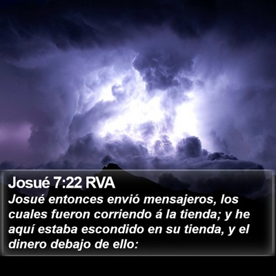 Josué 7:22 RVA Bible Verse Image