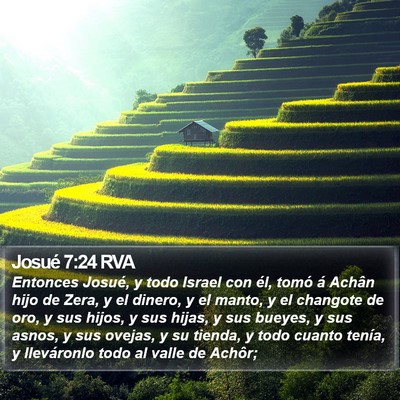 Josué 7:24 RVA Bible Verse Image