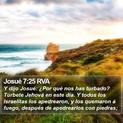 Josué 7:25 RVA Bible Verse Image
