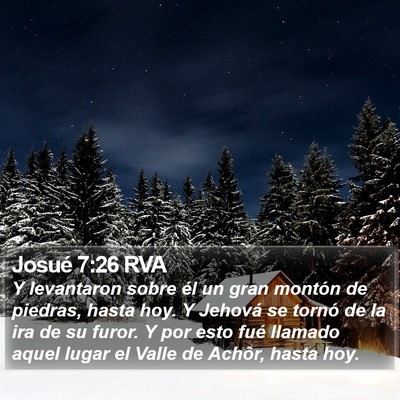 Josué 7:26 RVA Bible Verse Image