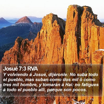 Josué 7:3 RVA Bible Verse Image
