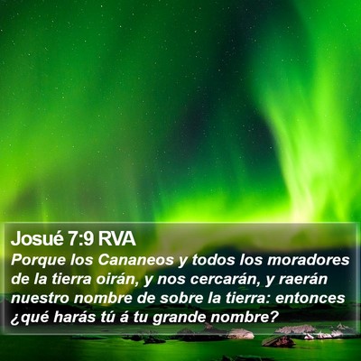 Josué 7:9 RVA Bible Verse Image