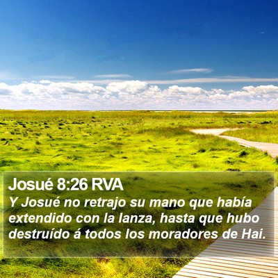 Josué 8:26 RVA Bible Verse Image