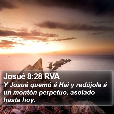 Josué 8:28 RVA Bible Verse Image