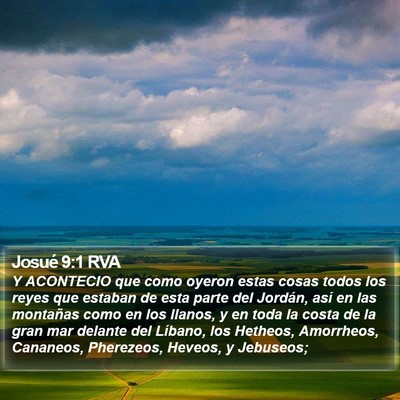 Josué 9:1 RVA Bible Verse Image