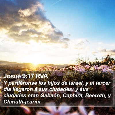 Josué 9:17 RVA Bible Verse Image