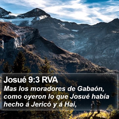 Josué 9:3 RVA Bible Verse Image