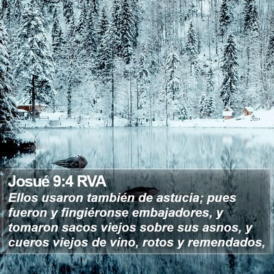 Josué 9:4 RVA Bible Verse Image