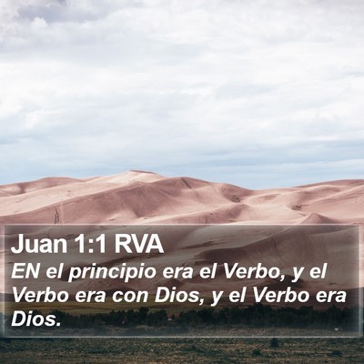Juan 1:1 RVA Bible Verse Image