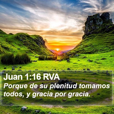 Juan 1:16 RVA Bible Verse Image