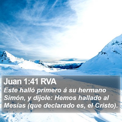Juan 1:41 RVA Bible Verse Image