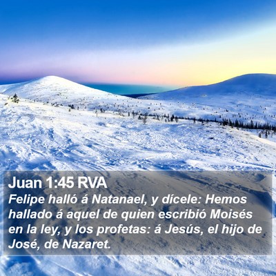 Juan 1:45 RVA Bible Verse Image