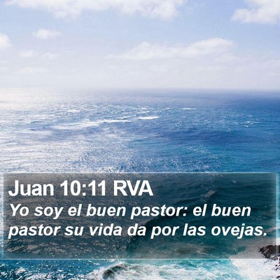 Juan 10:11 RVA Bible Verse Image