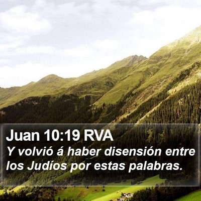 Juan 10:19 RVA Bible Verse Image