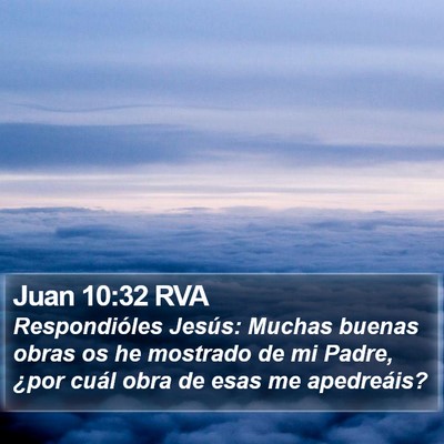 Juan 10:32 RVA Bible Verse Image