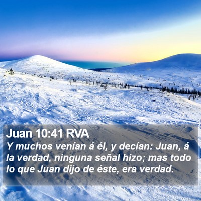 Juan 10:41 RVA Bible Verse Image