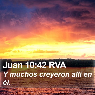 Juan 10:42 RVA Bible Verse Image