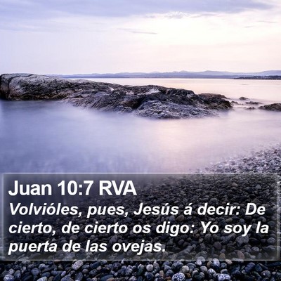 Juan 10:7 RVA Bible Verse Image