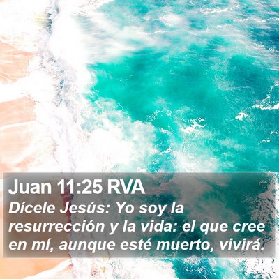 Juan 11:25 RVA Bible Verse Image