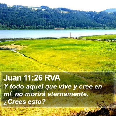 Juan 11:26 RVA Bible Verse Image