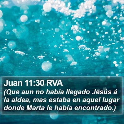 Juan 11:30 RVA Bible Verse Image