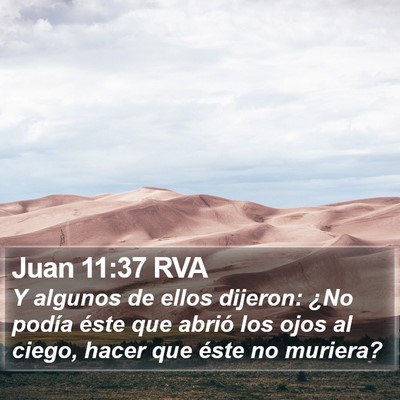 Juan 11:37 RVA Bible Verse Image