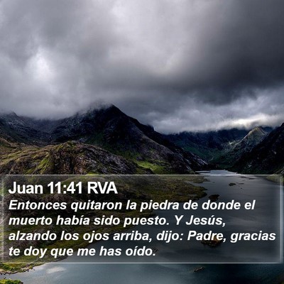 Juan 11:41 RVA Bible Verse Image