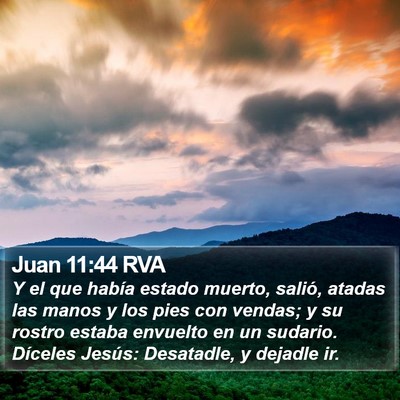 Juan 11:44 RVA Bible Verse Image