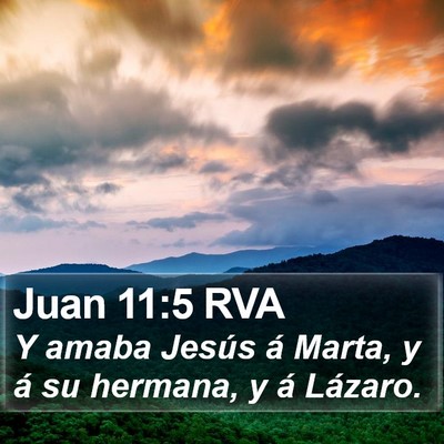 Juan 11:5 RVA Bible Verse Image