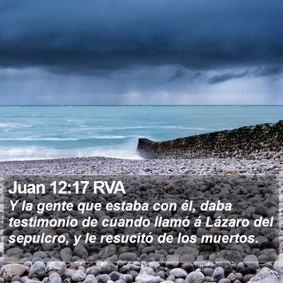 Juan 12:17 RVA Bible Verse Image