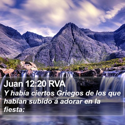 Juan 12:20 RVA Bible Verse Image