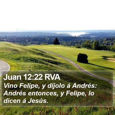 Juan 12:22 RVA Bible Verse Image