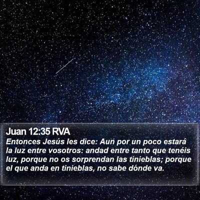 Juan 12:35 RVA Bible Verse Image