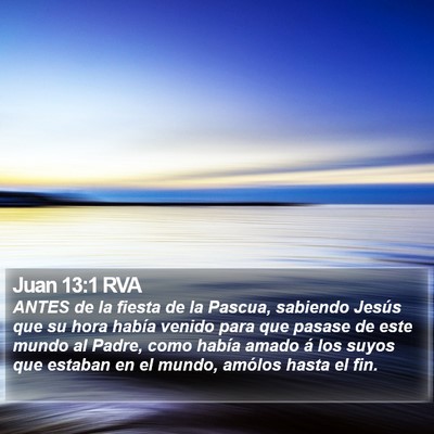 Juan 13:1 RVA Bible Verse Image