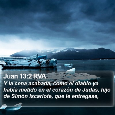Juan 13:2 RVA Bible Verse Image