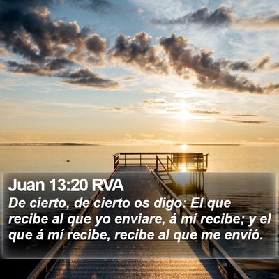 Juan 13:20 RVA Bible Verse Image